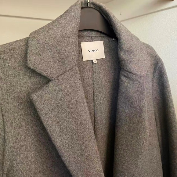 Vince wool blend classic coat - Picture 5 of 6